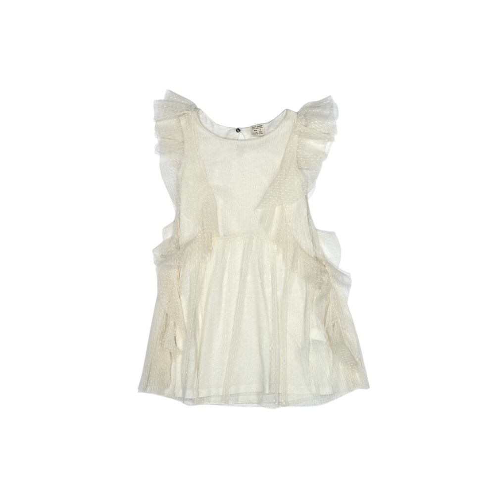 Zara Girls Ecru Tulle Dress